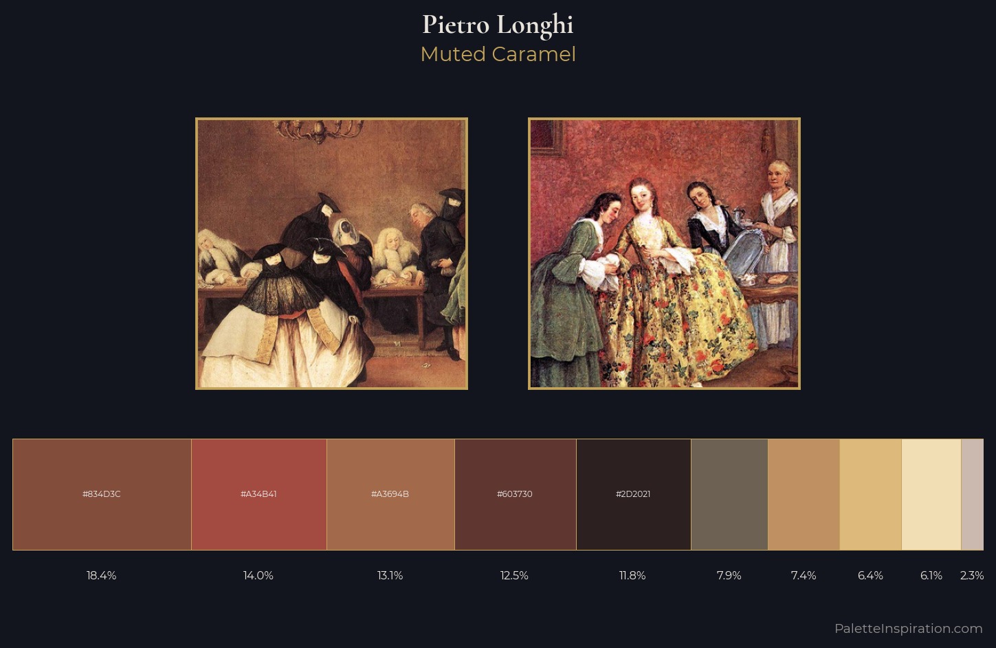 Pietro Longhi Palette 3 — Muted Caramel