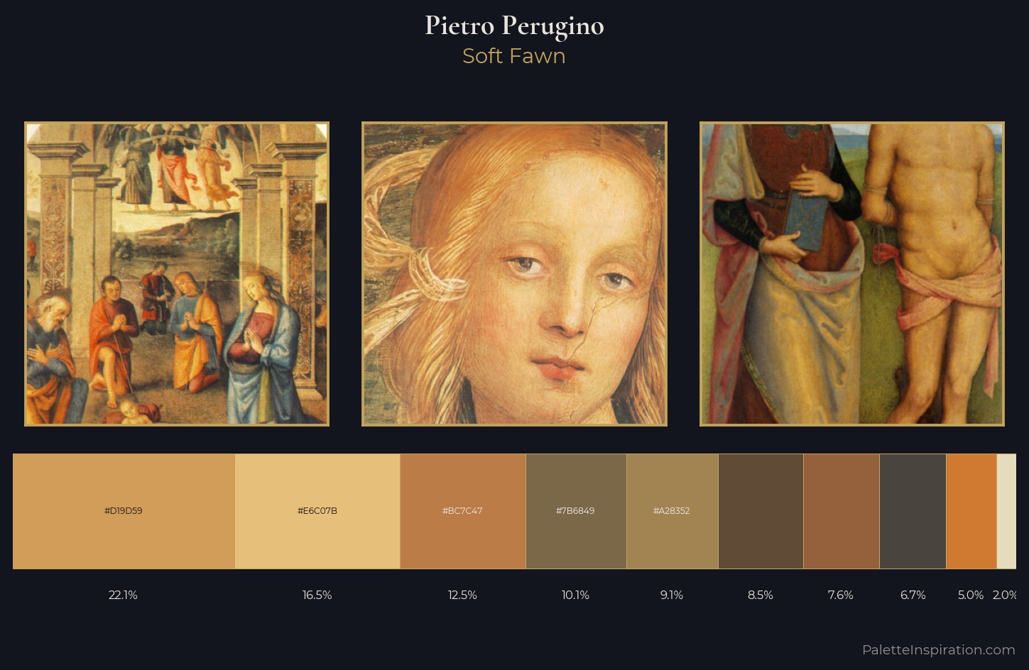 Pietro Perugino Palette 3 — Soft Fawn