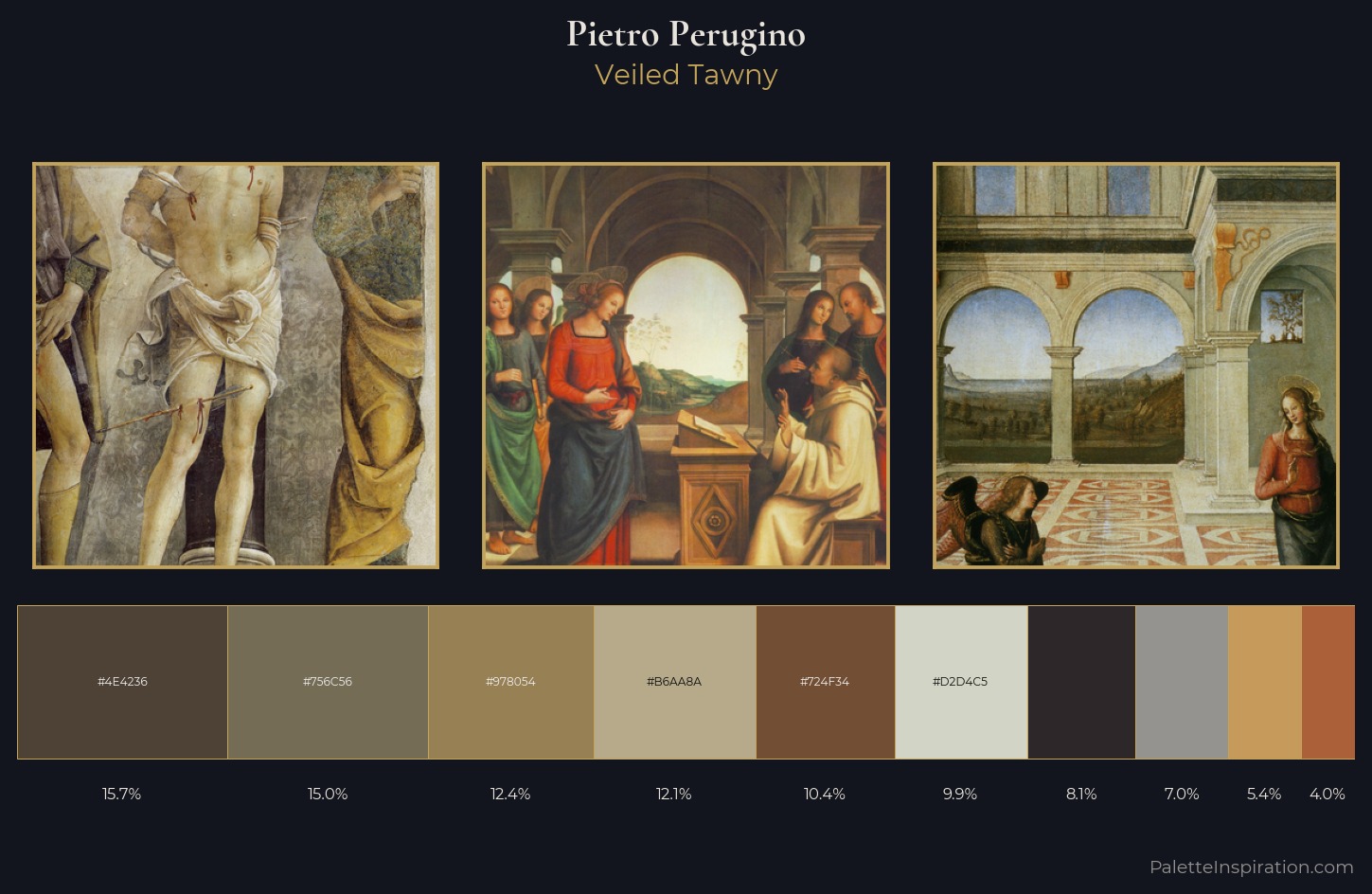 Pietro Perugino Palette 5 — Veiled Tawny