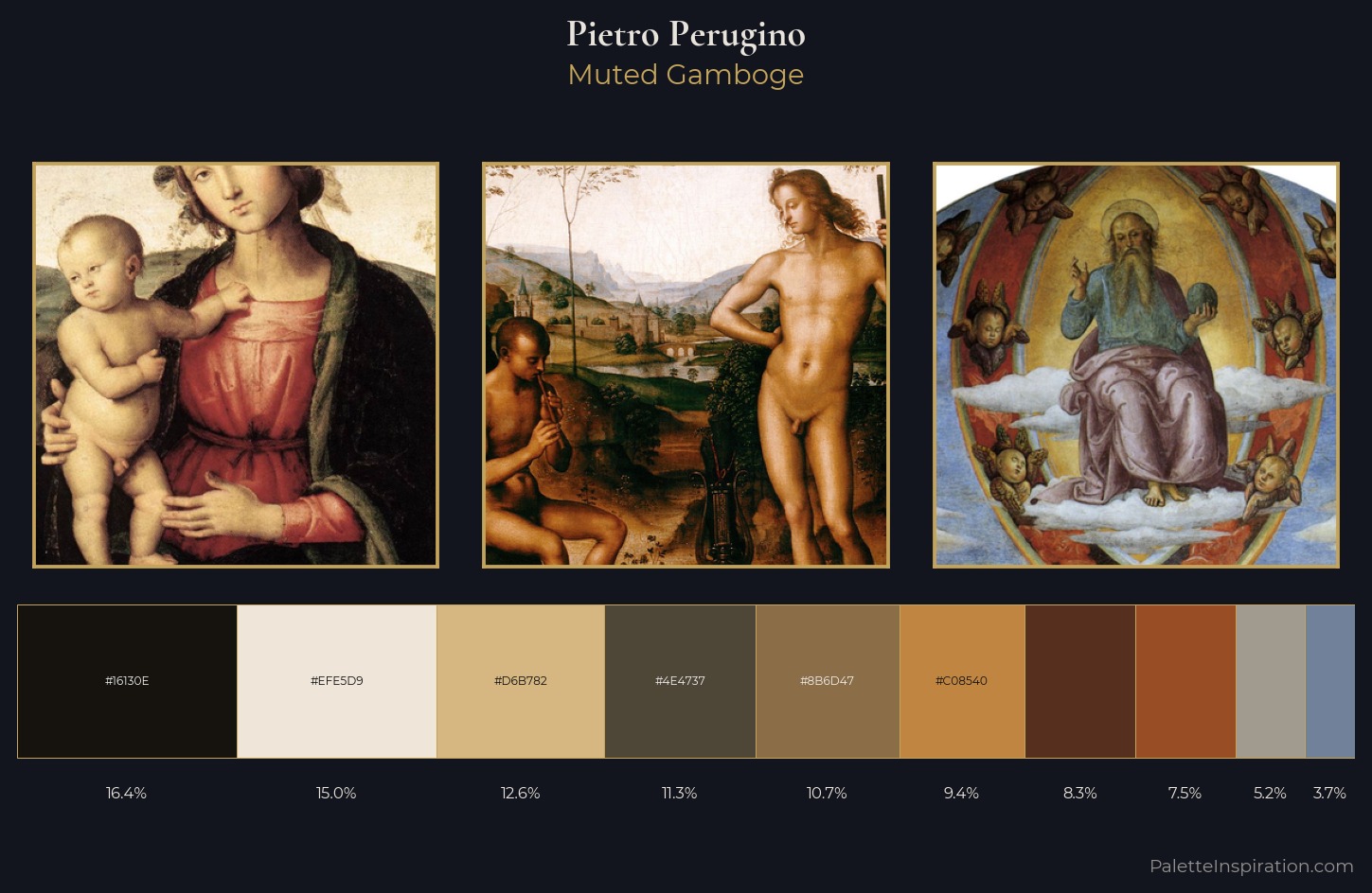 Pietro Perugino Palette 6 — Muted Gamboge