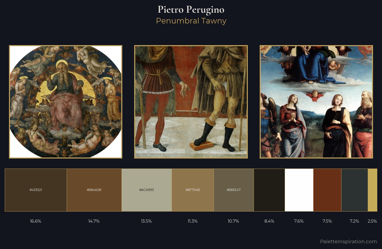 Pietro Perugino Palette 12 — Penumbral Tawny