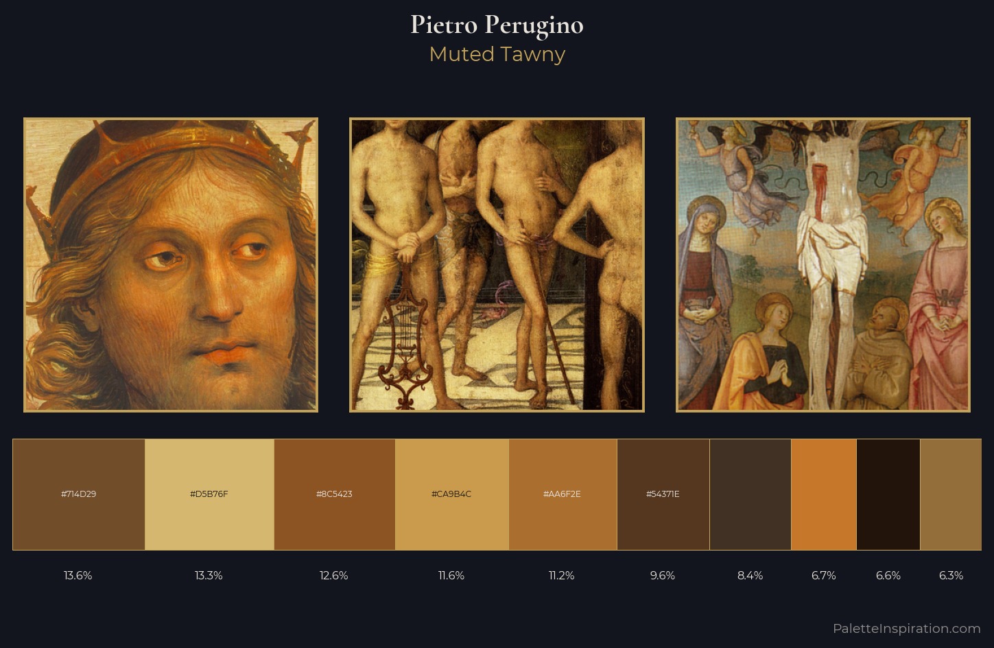 Pietro Perugino Palette 13 — Muted Tawny