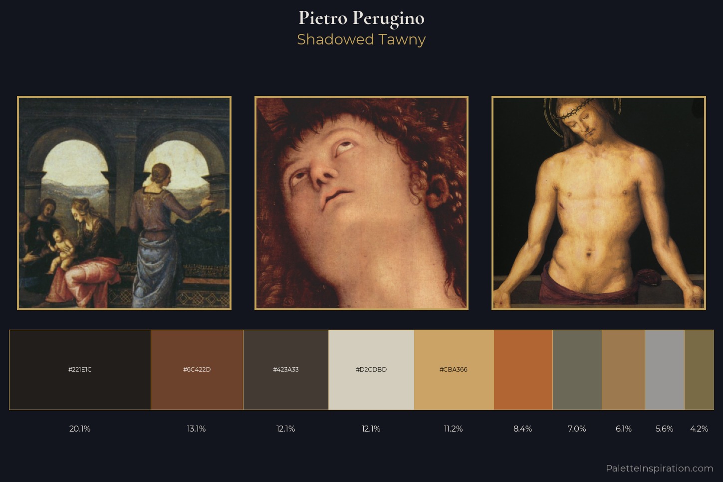 Pietro Perugino Master Palette — Shadowed Tawny