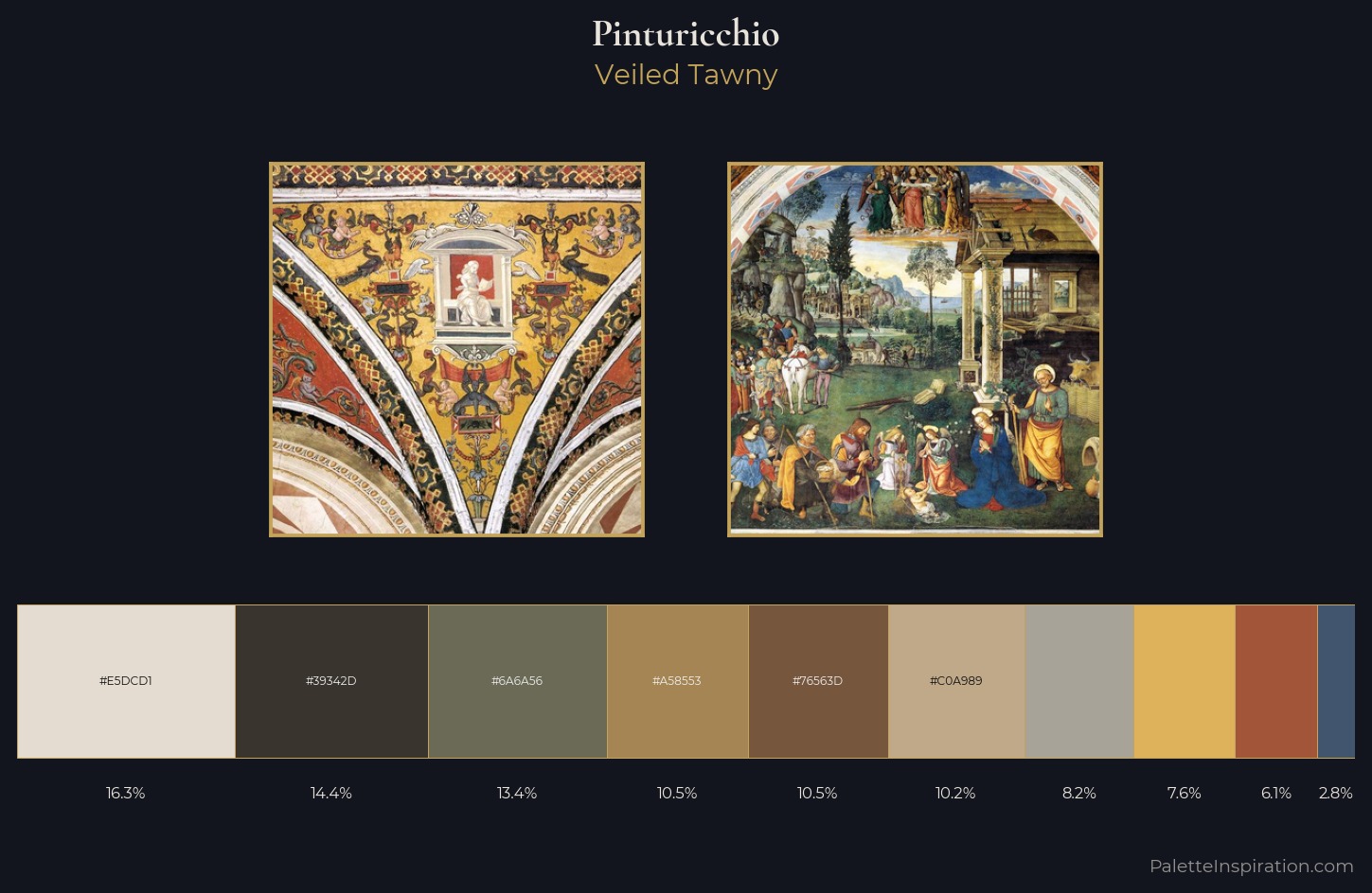 Pinturicchio Palette 1 — Veiled Tawny