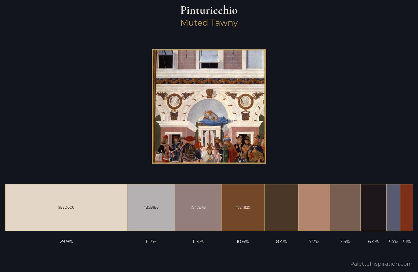 Pinturicchio Palette 3 — Muted Tawny