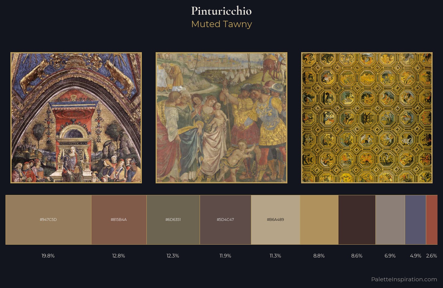 Pinturicchio Palette 4 — Muted Tawny
