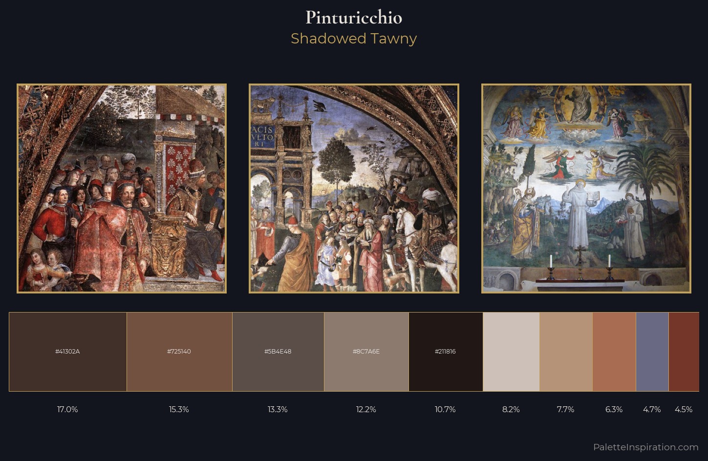 Pinturicchio Palette 5 — Shadowed Tawny