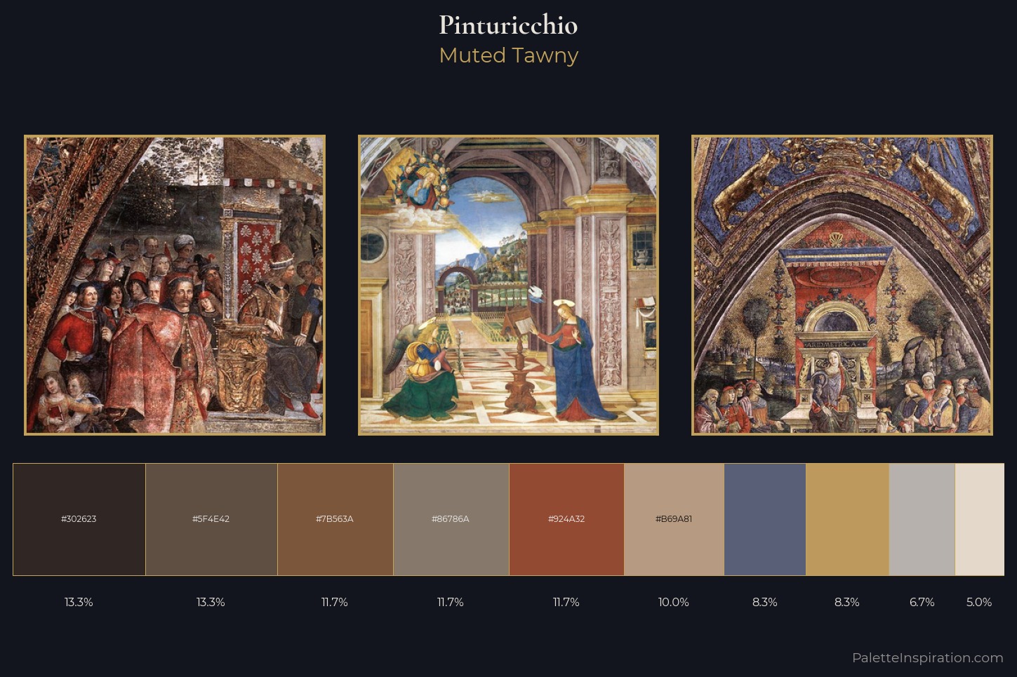 Pinturicchio Master Palette — Muted Tawny