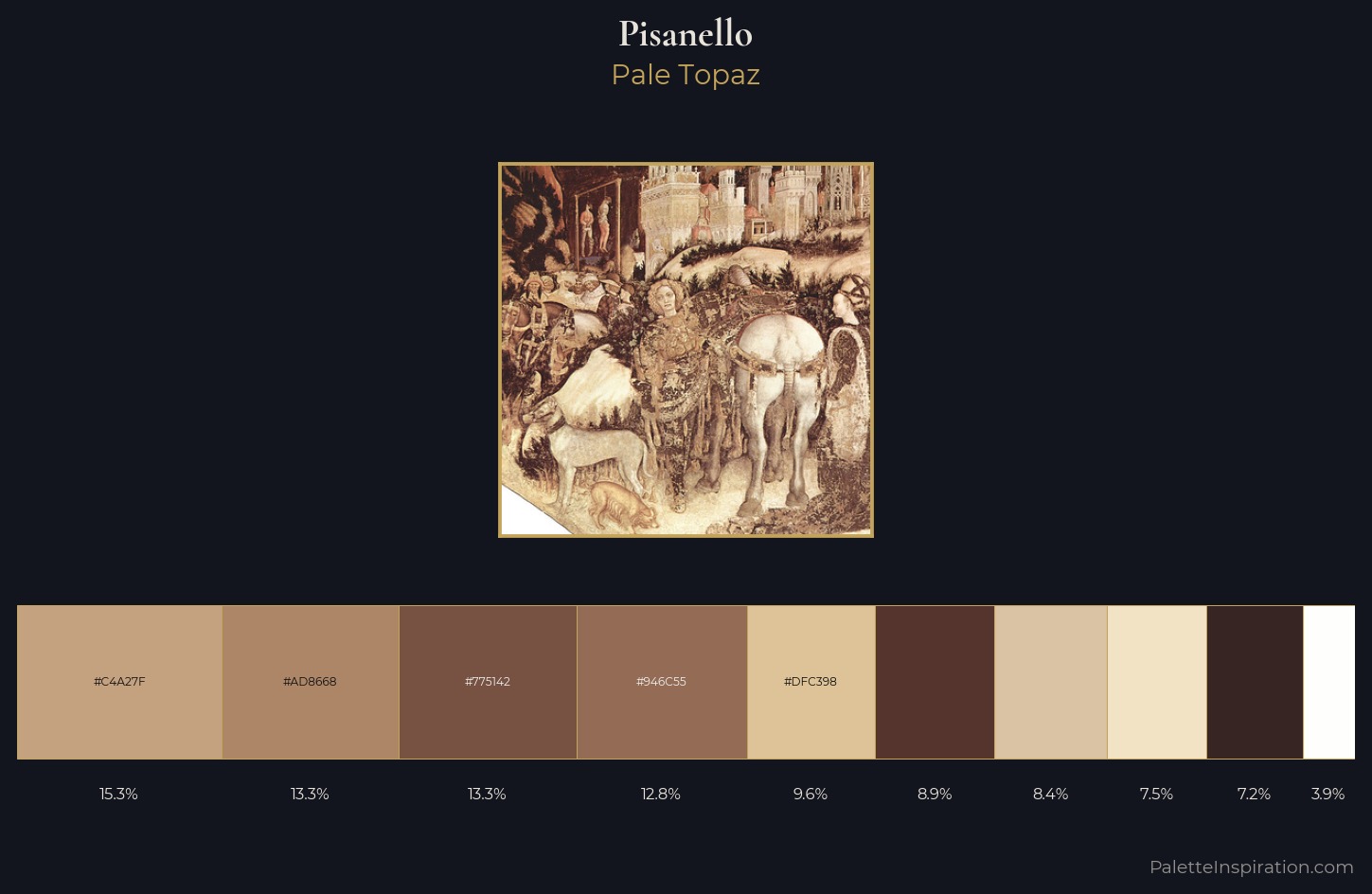 Pisanello Palette 1 — Pale Topaz
