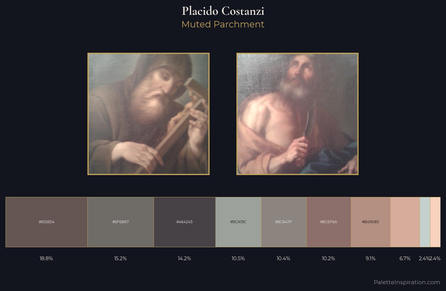 Placido Costanzi Palette 1 — Muted Parchment