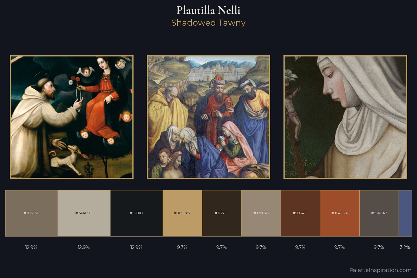 Plautilla Nelli Master Palette — Shadowed Tawny