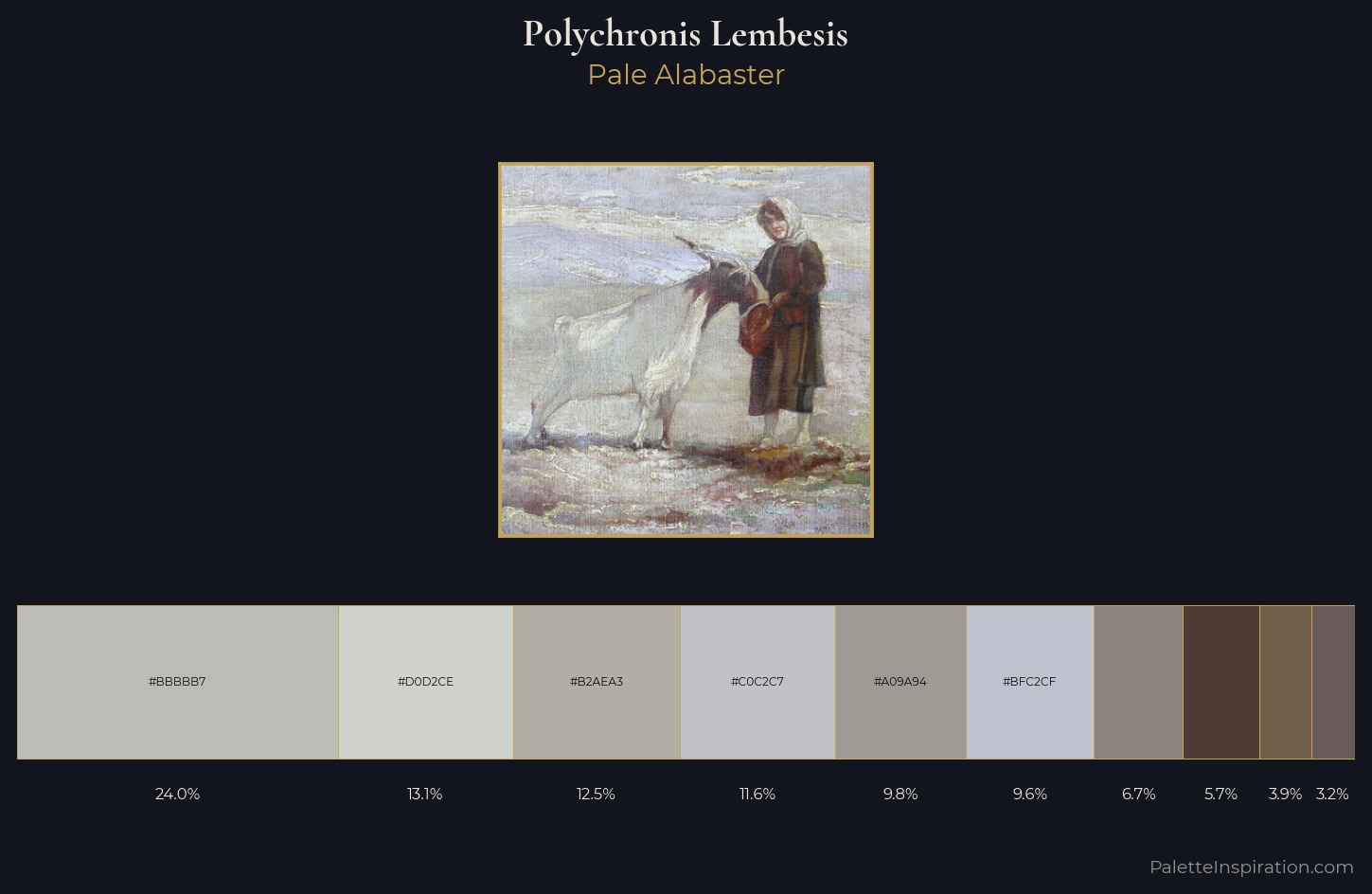 Polychronis Lembesis Palette 1 — Pale Alabaster