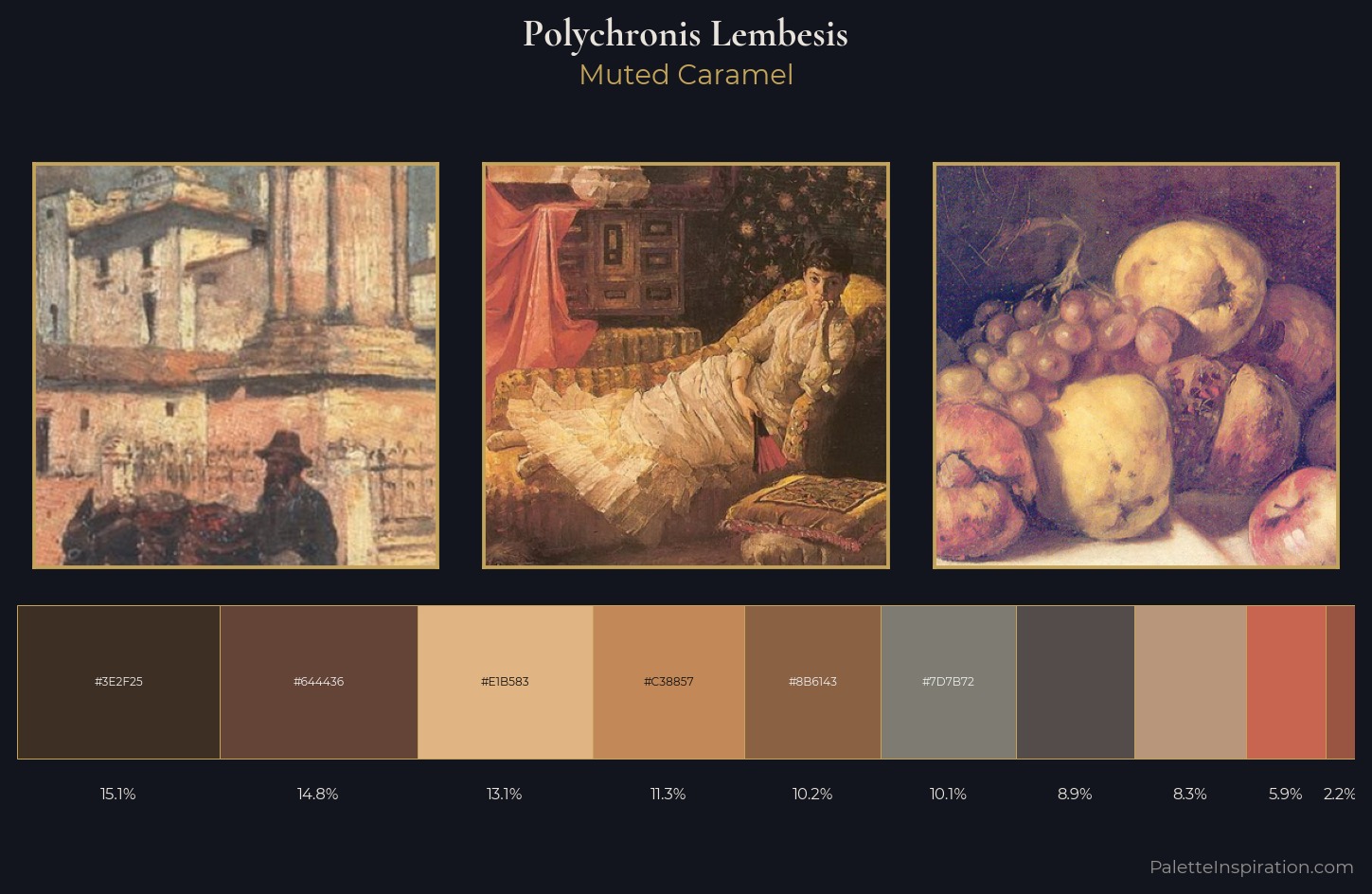 Polychronis Lembesis Palette 3 — Muted Caramel