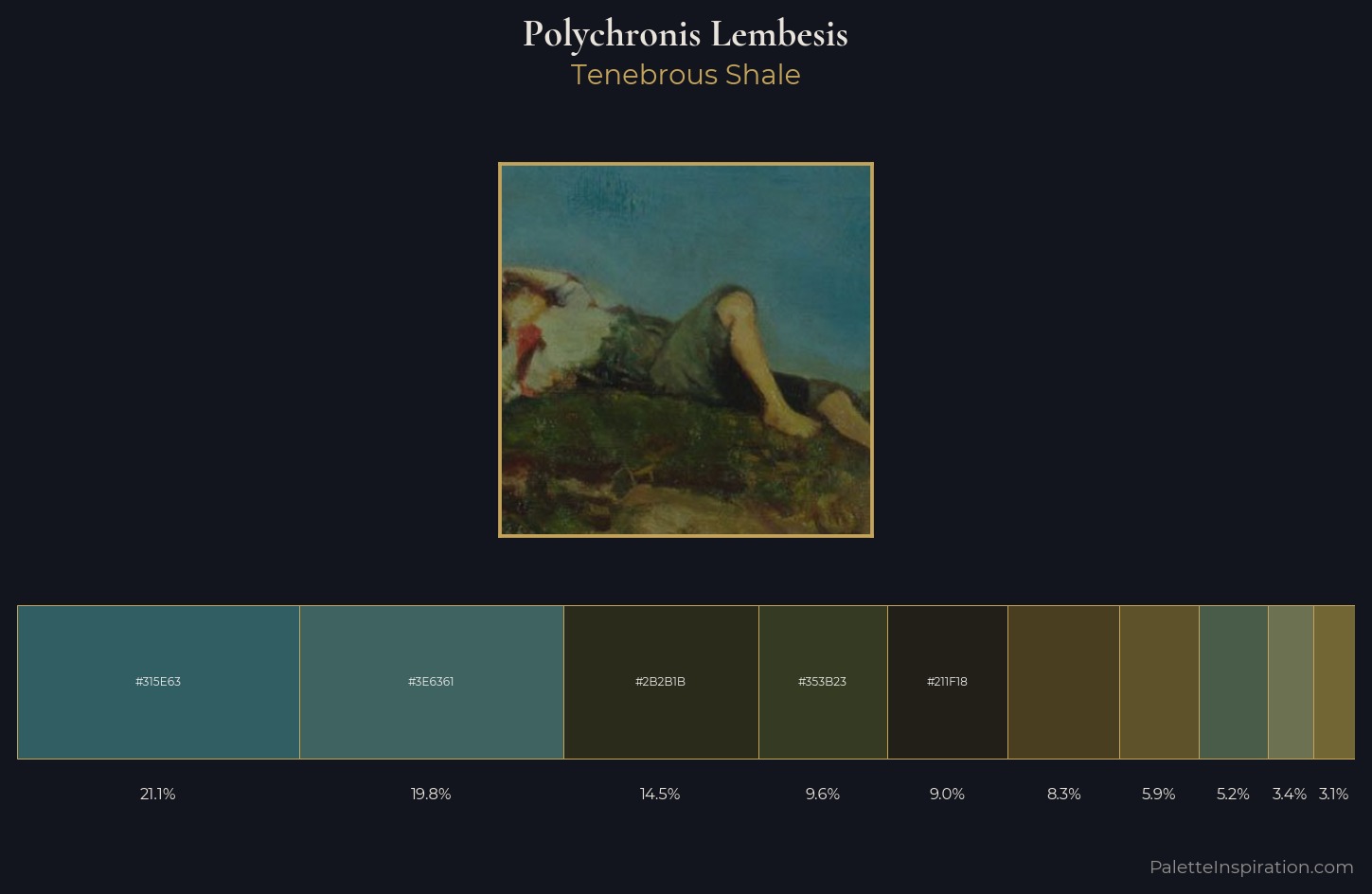 Polychronis Lembesis Palette 6 — Tenebrous Shale