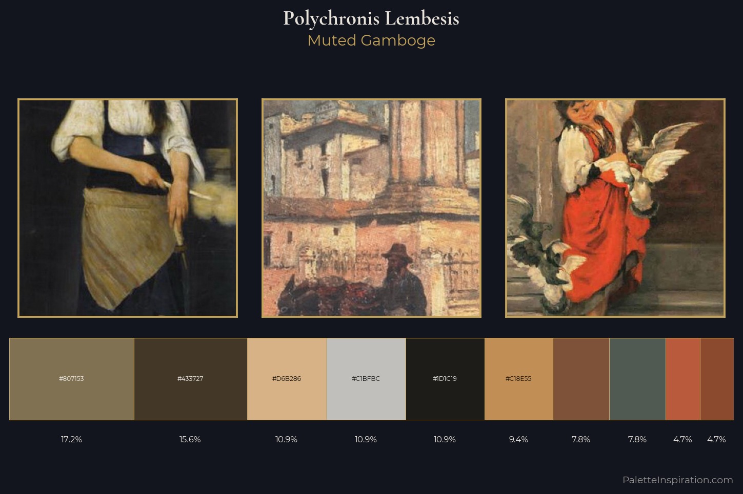 Polychronis Lembesis Master Palette — Muted Gamboge