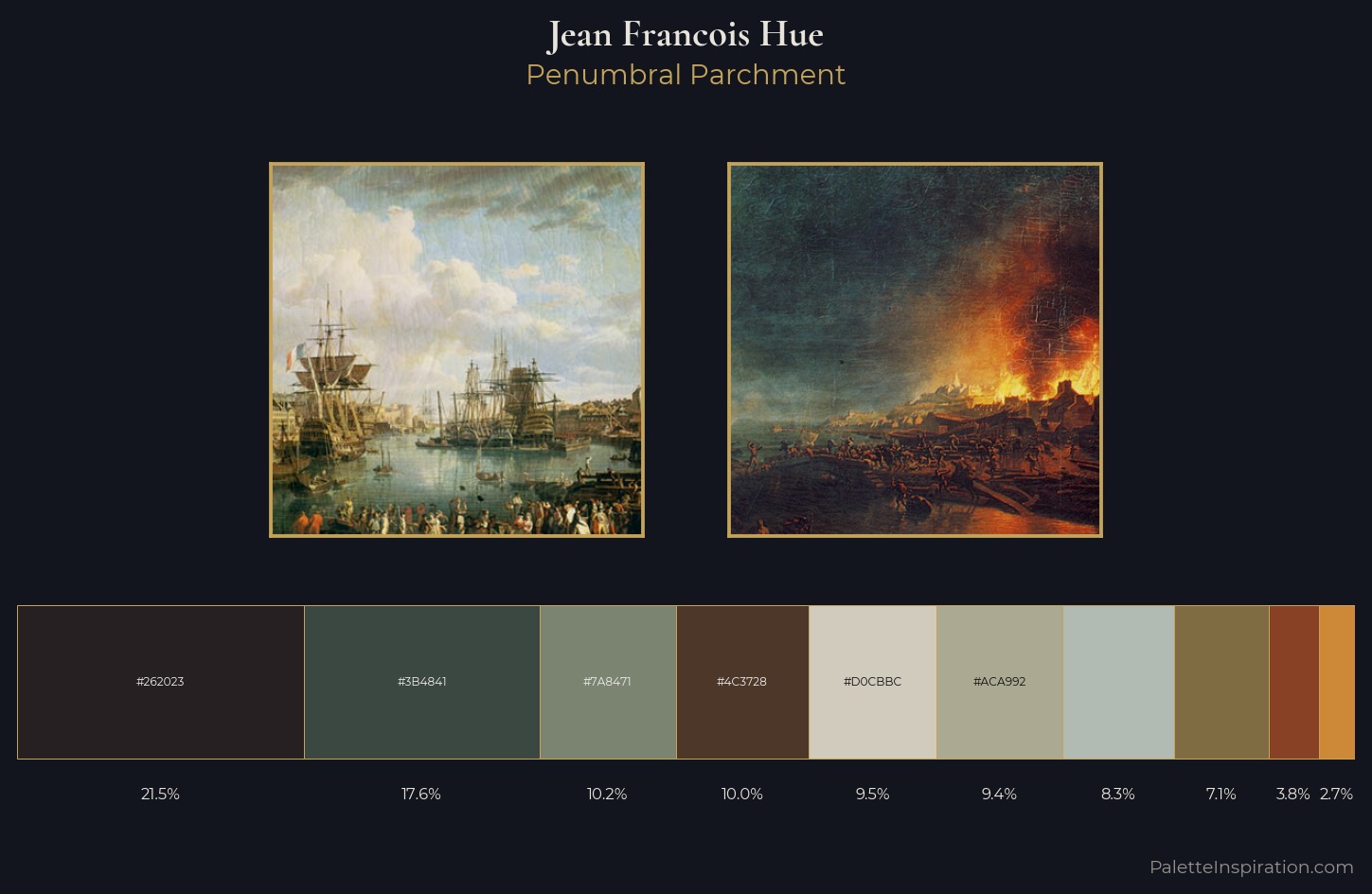 Jean Francois Hue Palette 2 — Penumbral Parchment