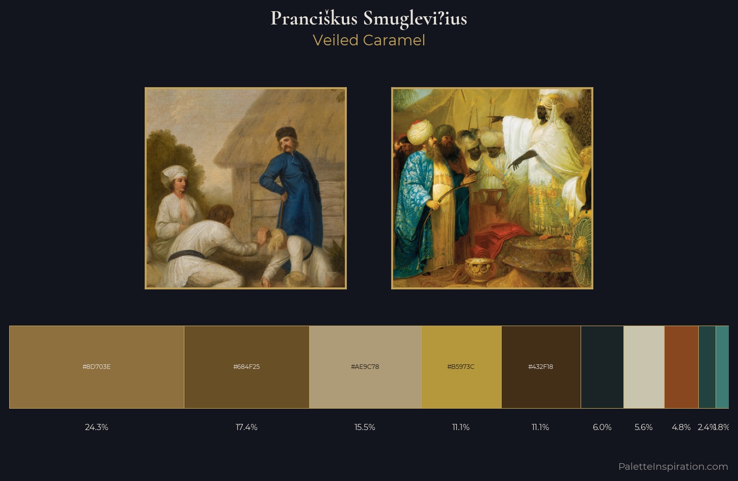 Prancikus Smuglevi?ius Palette 1 — Veiled Caramel