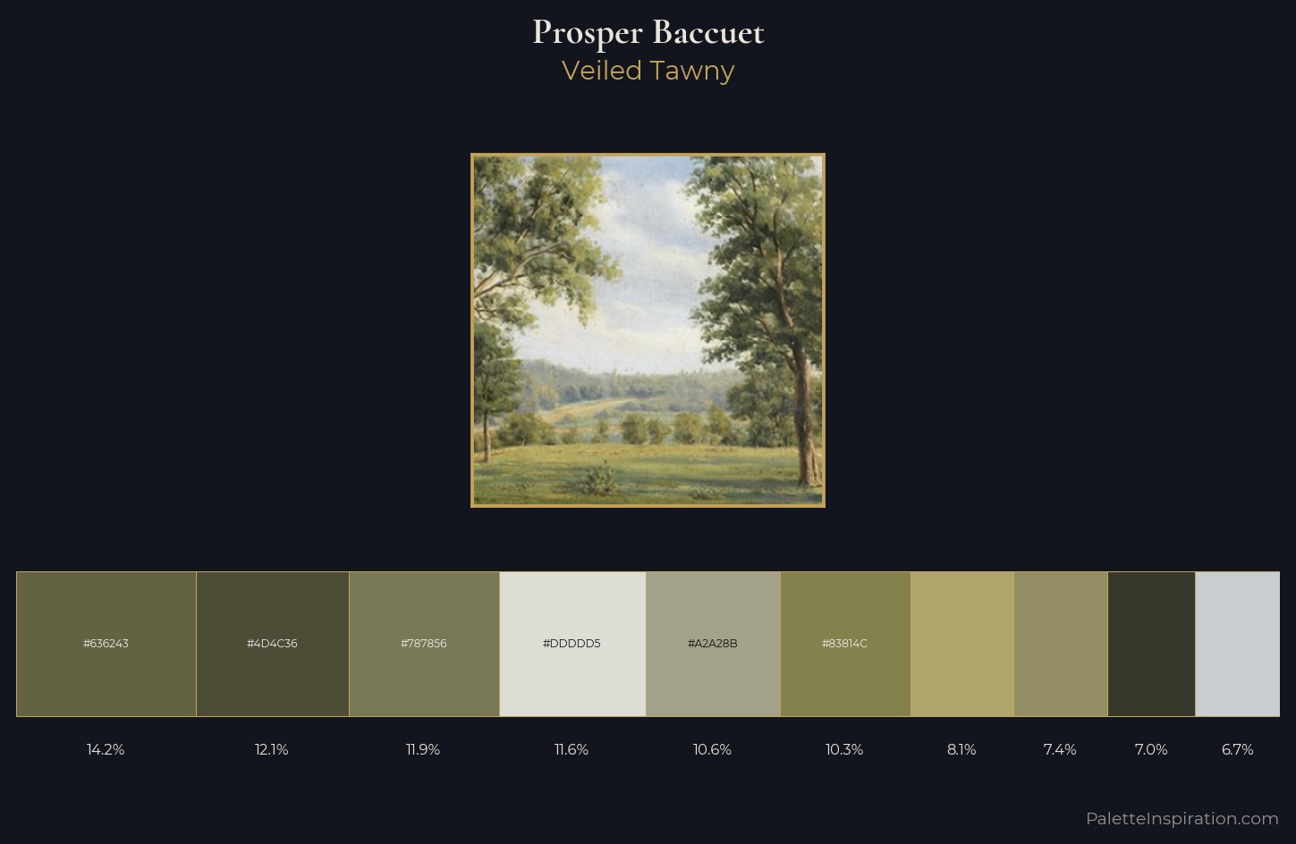 Prosper Baccuet Palette 1 — Veiled Tawny