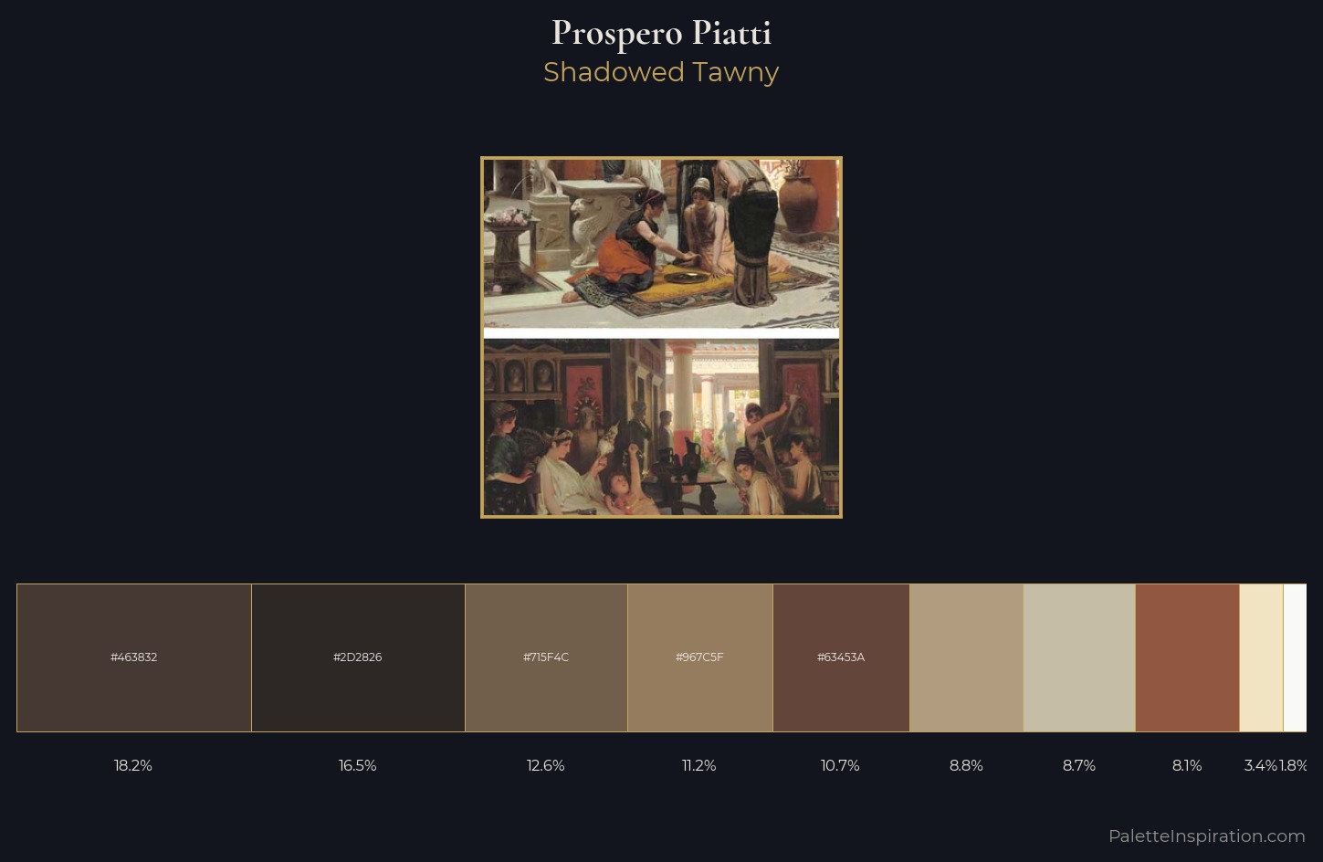 Prospero Piatti Palette 1 — Shadowed Tawny