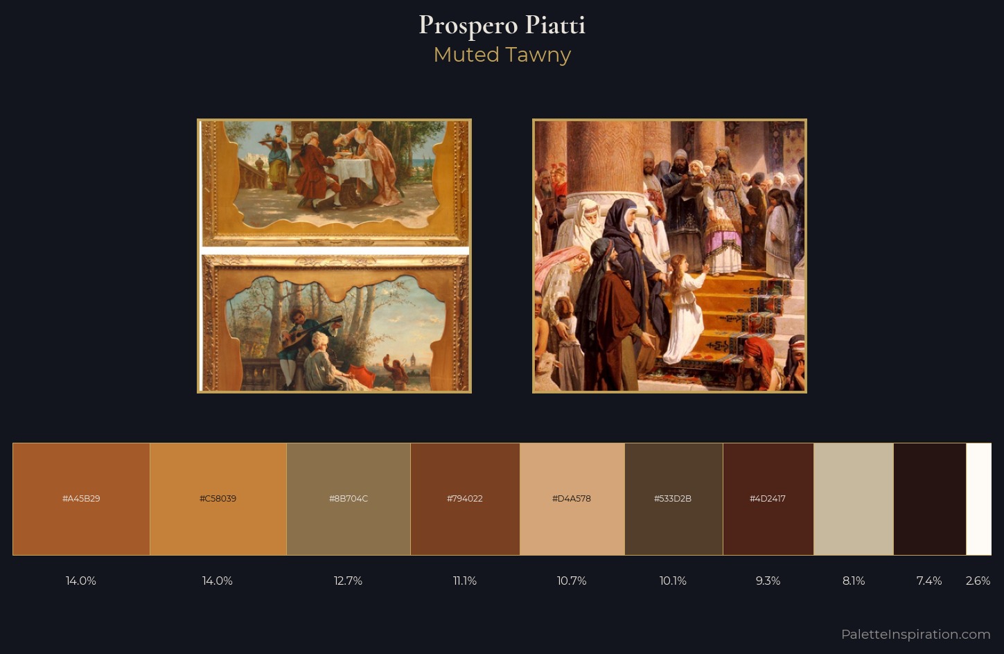 Prospero Piatti Palette 2 — Muted Tawny