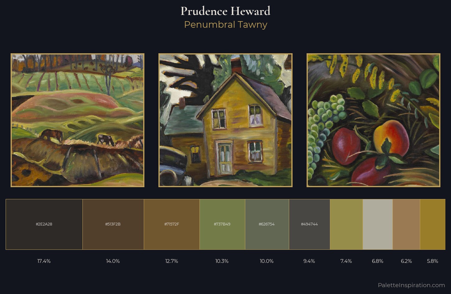 Prudence Heward Palette 4 — Penumbral Tawny