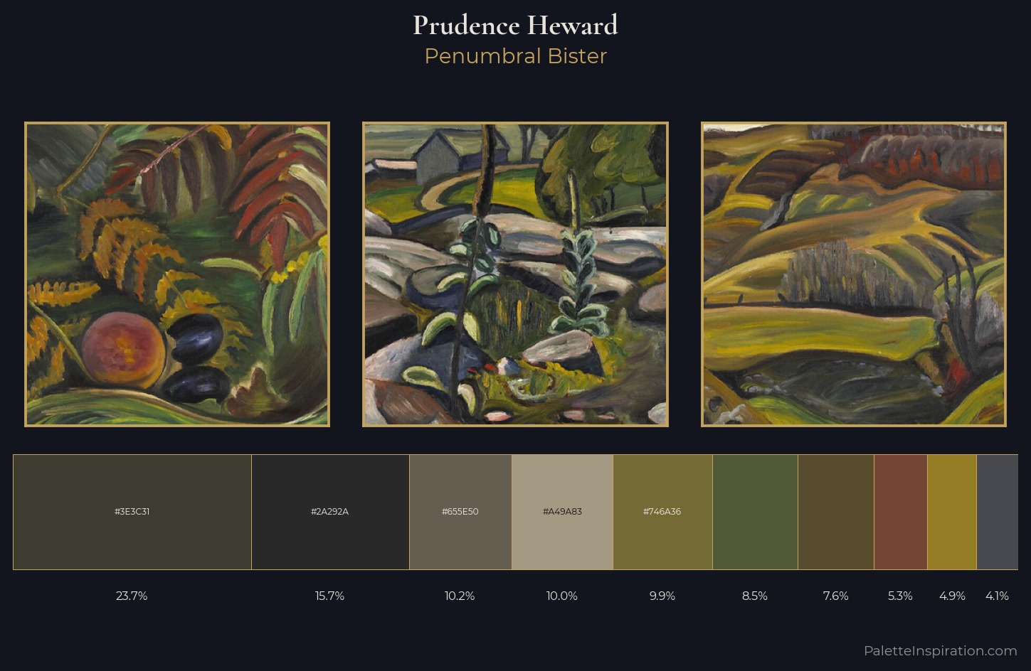 Prudence Heward Palette 6 — Penumbral Bister