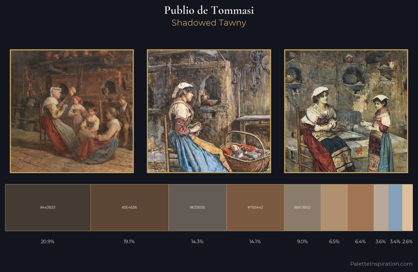 Publio de Tommasi Palette 3 — Shadowed Tawny