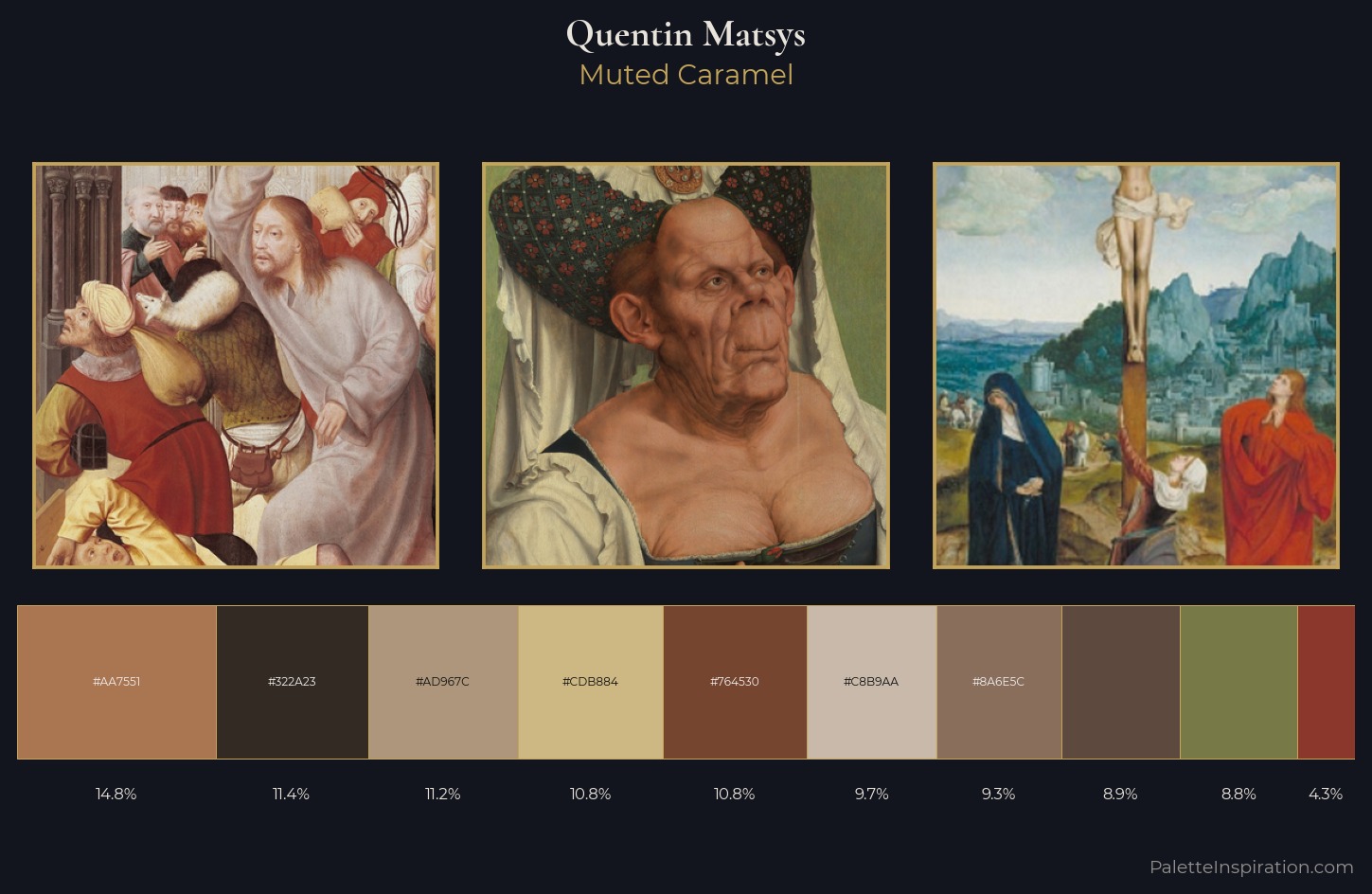 Quentin Matsys Palette 1 — Muted Caramel