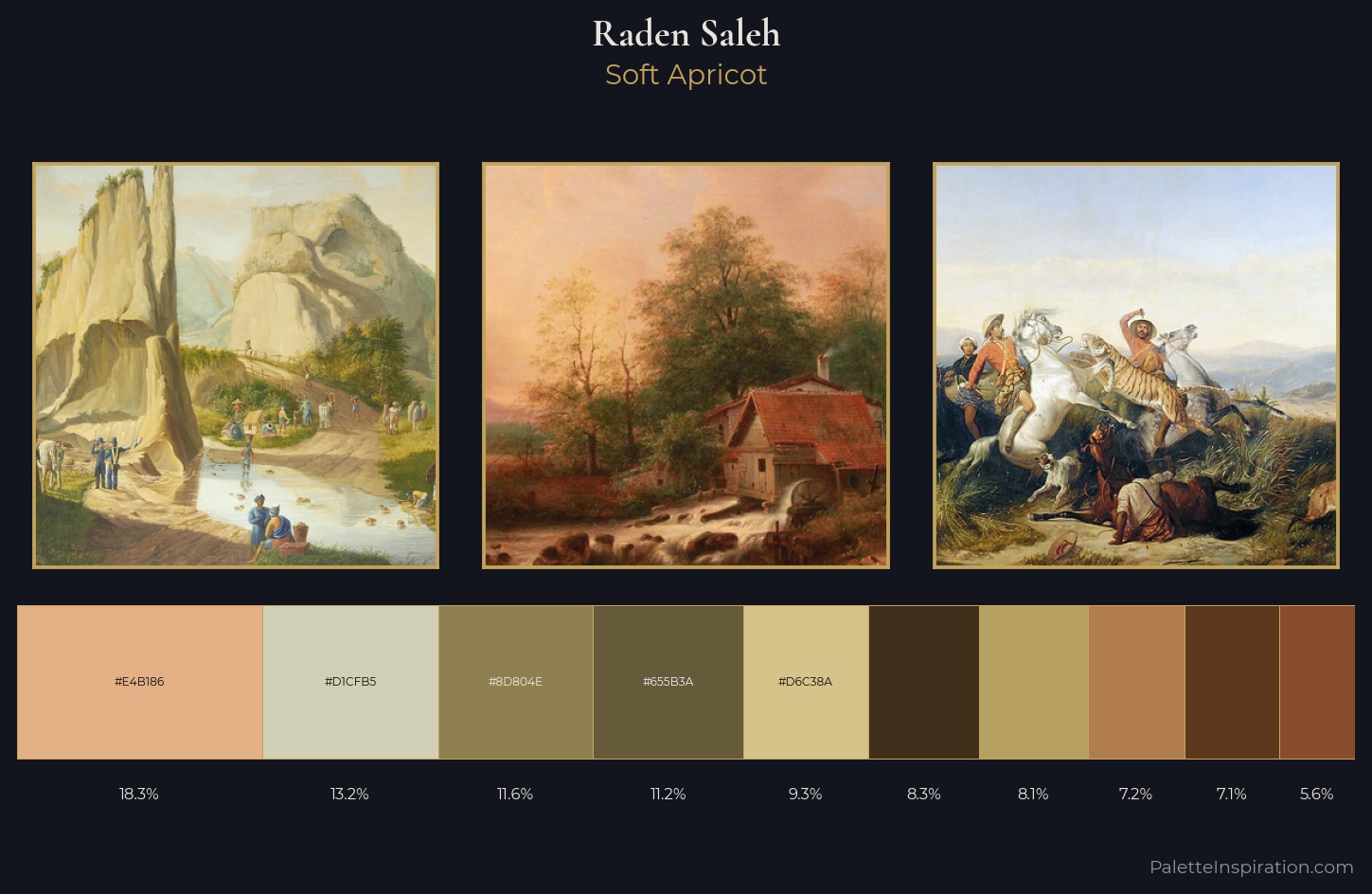 Raden Saleh Palette 1 — Soft Apricot
