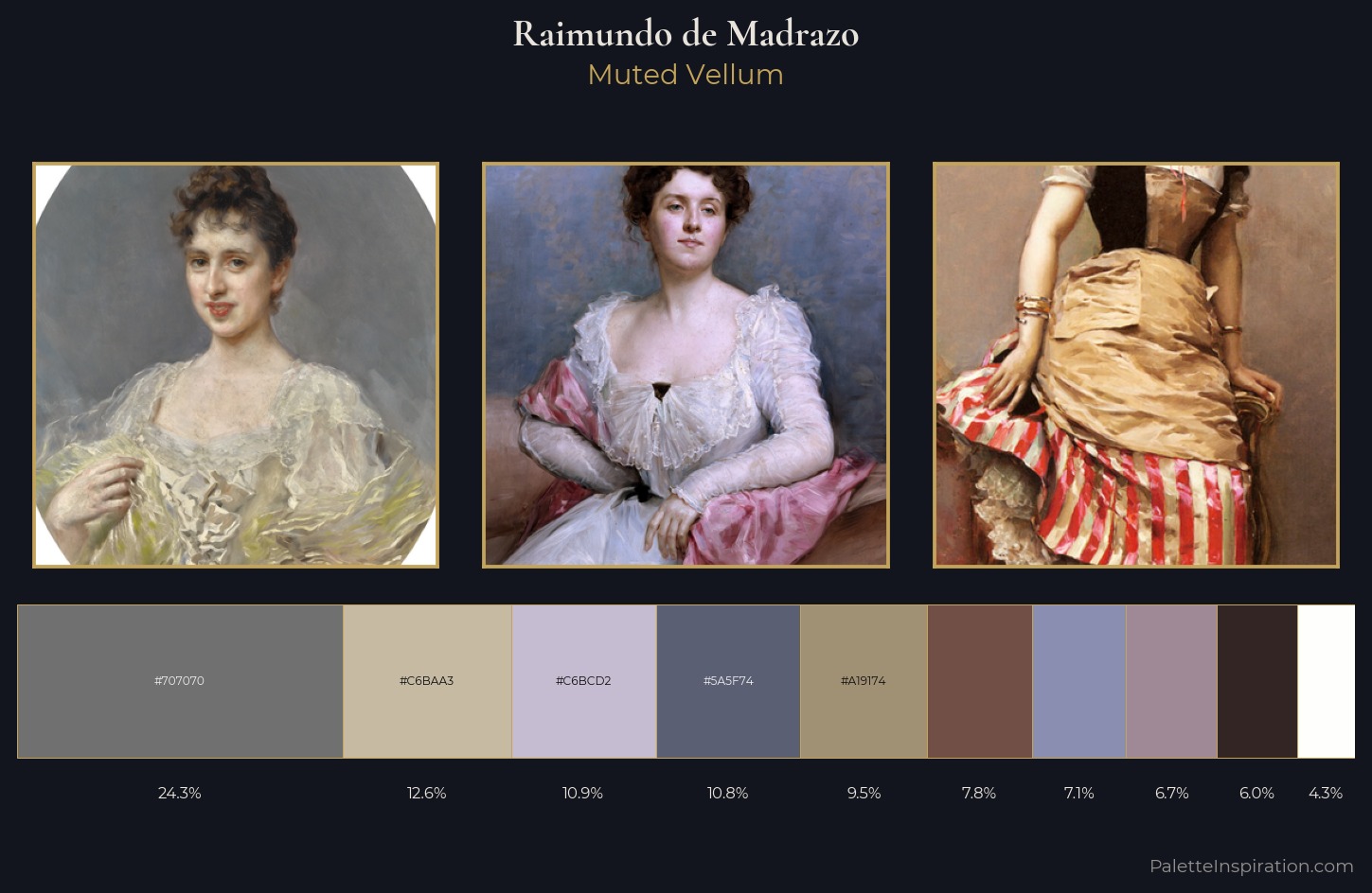 Raimundo de Madrazo Palette 1 — Muted Vellum