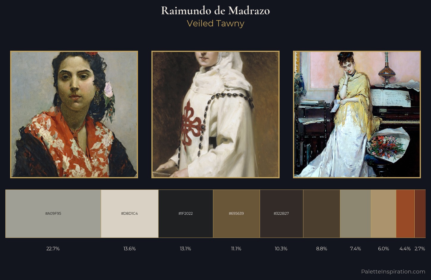 Raimundo de Madrazo Palette 6 — Veiled Tawny