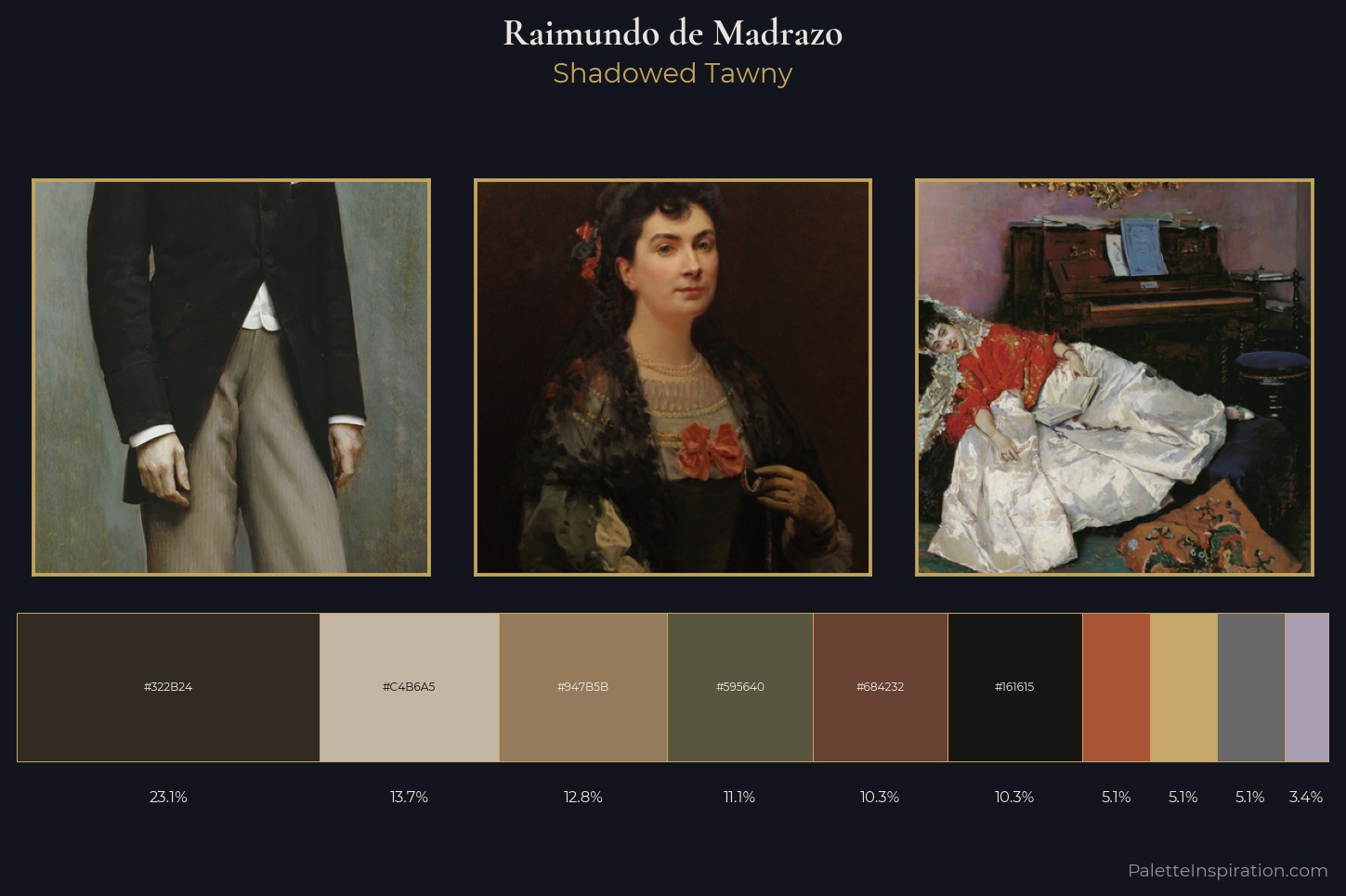 Raimundo de Madrazo Master Palette — Shadowed Tawny