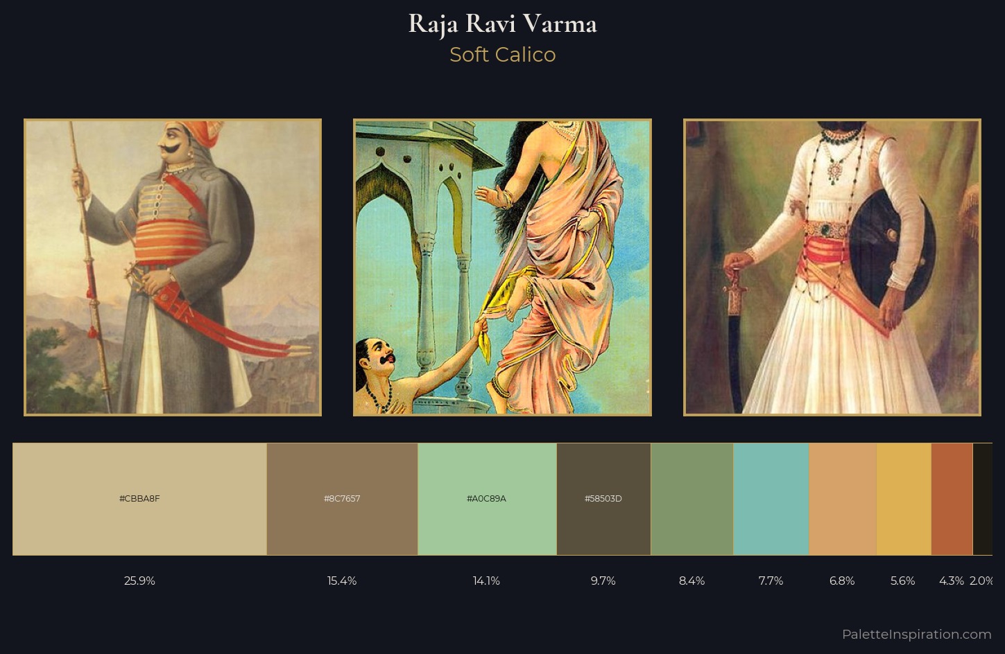 Raja Ravi Varma Palette 2 — Soft Calico