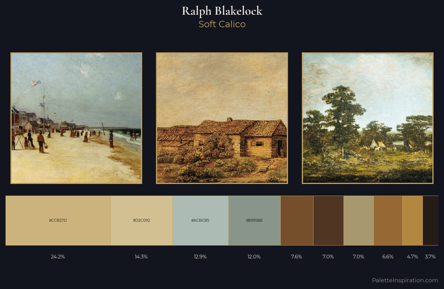 Ralph Blakelock Palette 1 — Soft Calico