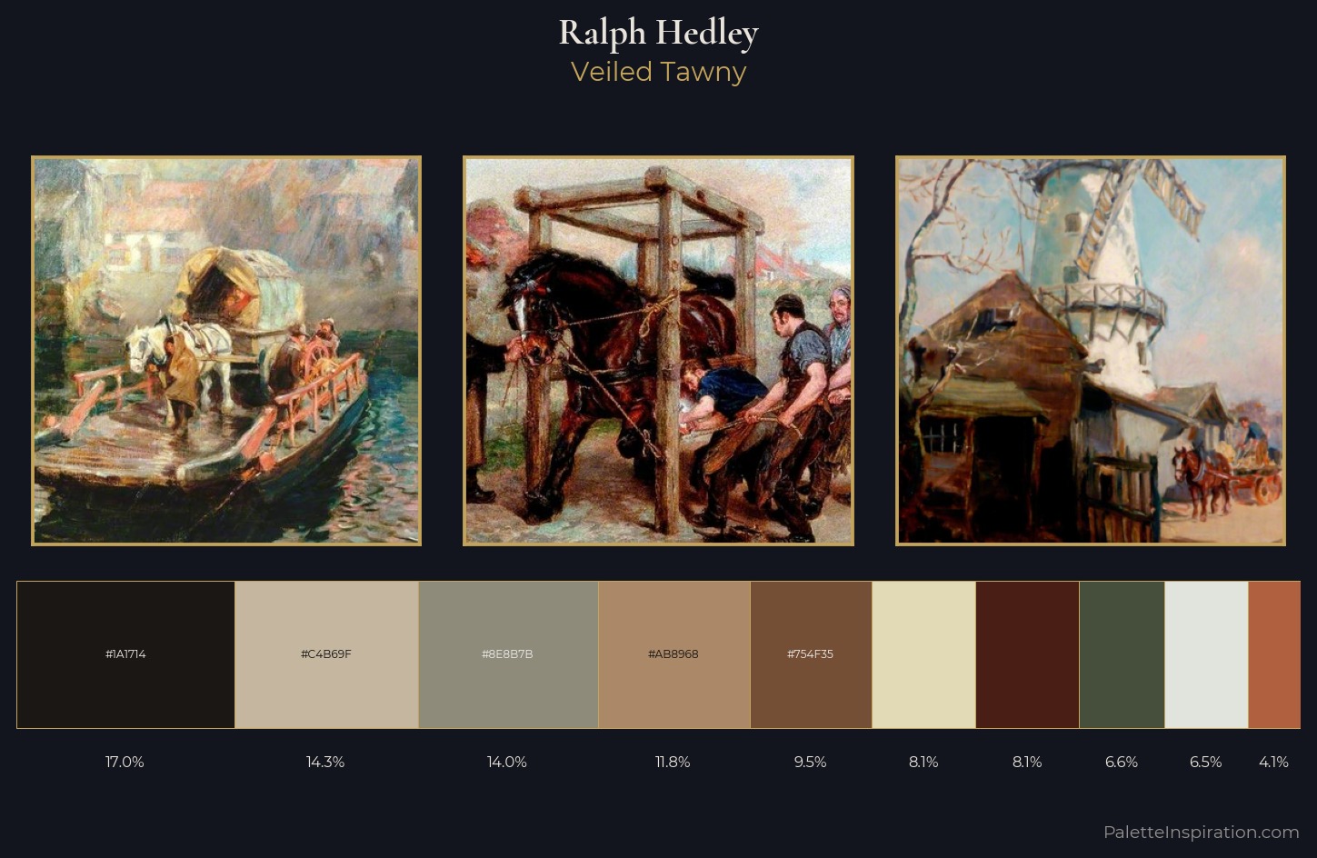 Ralph Hedley Palette 2 — Veiled Tawny