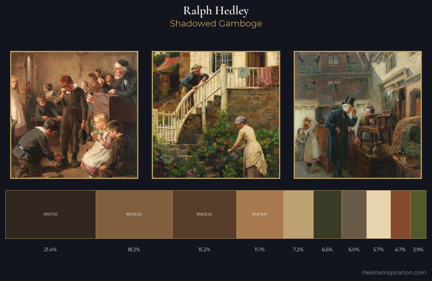 Ralph Hedley Palette 4 — Shadowed Gamboge