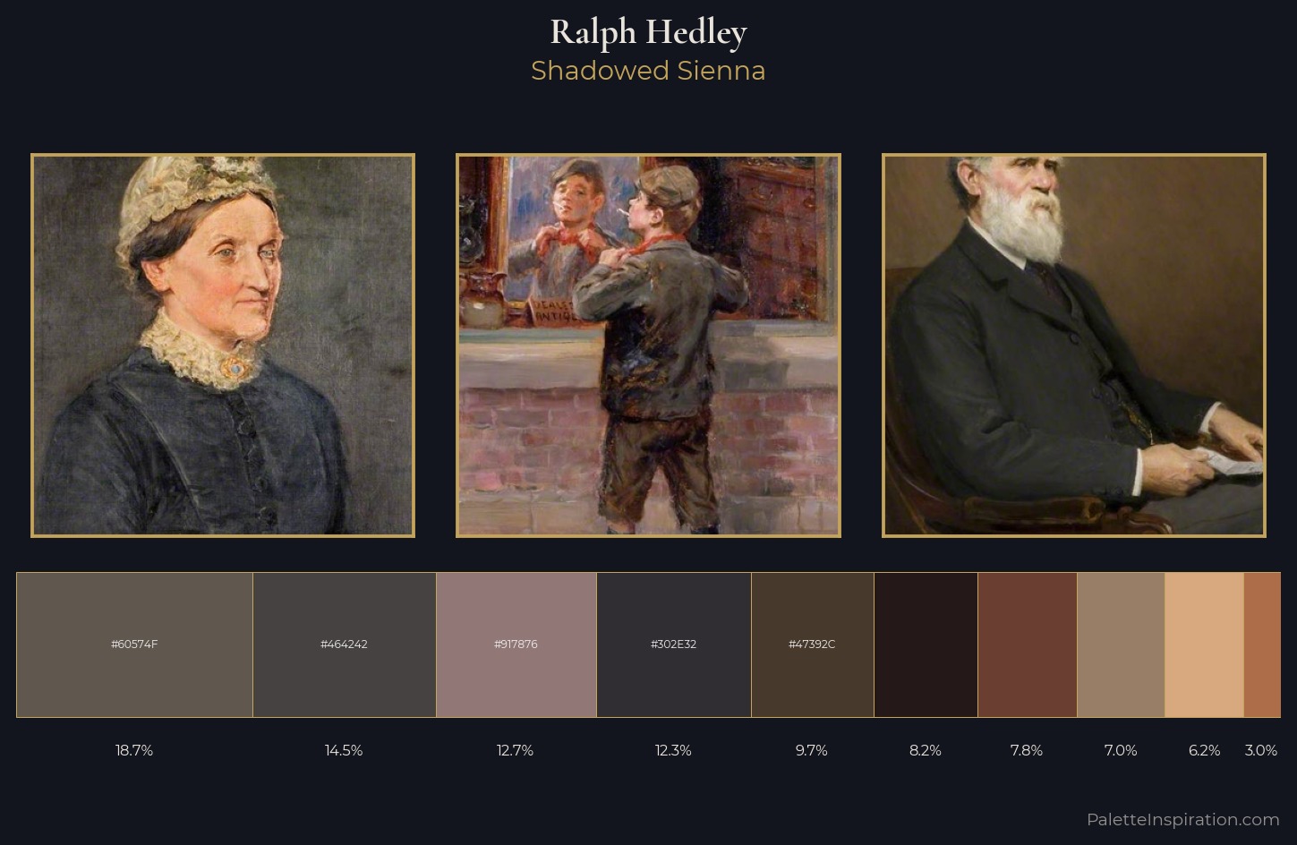 Ralph Hedley Palette 7 — Shadowed Sienna