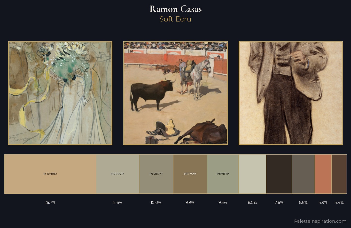 Ramon Casas Palette 1 — Soft Ecru