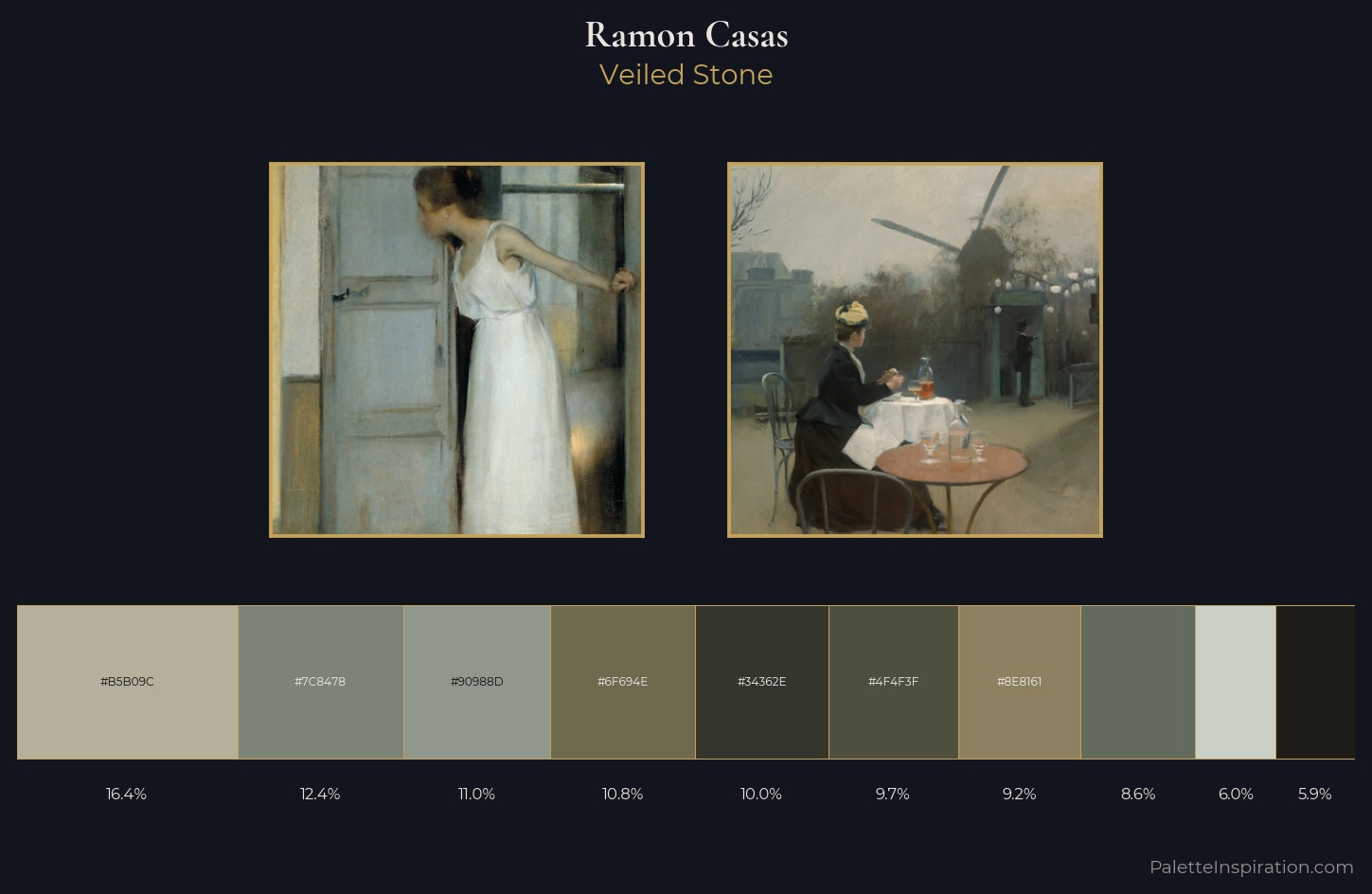 Ramon Casas Palette 3 — Veiled Stone