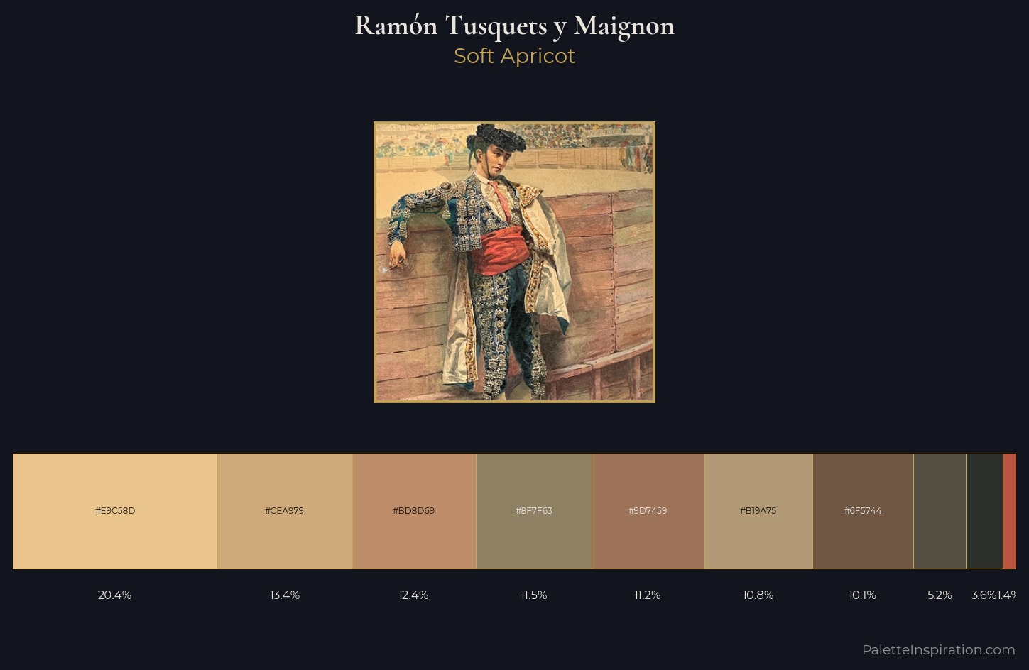 Ramón Tusquets y Maignon Palette 2 — Soft Apricot