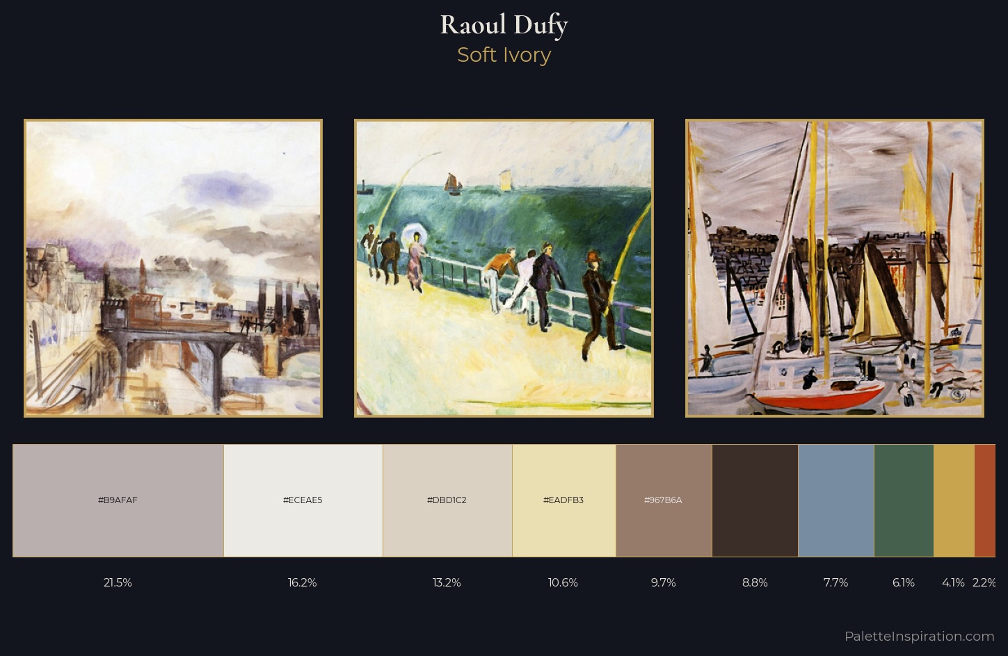 Raoul Dufy Palette 1 — Soft Ivory