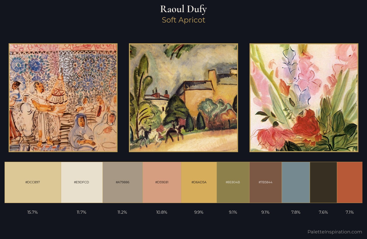 Raoul Dufy Palette 2 — Soft Apricot