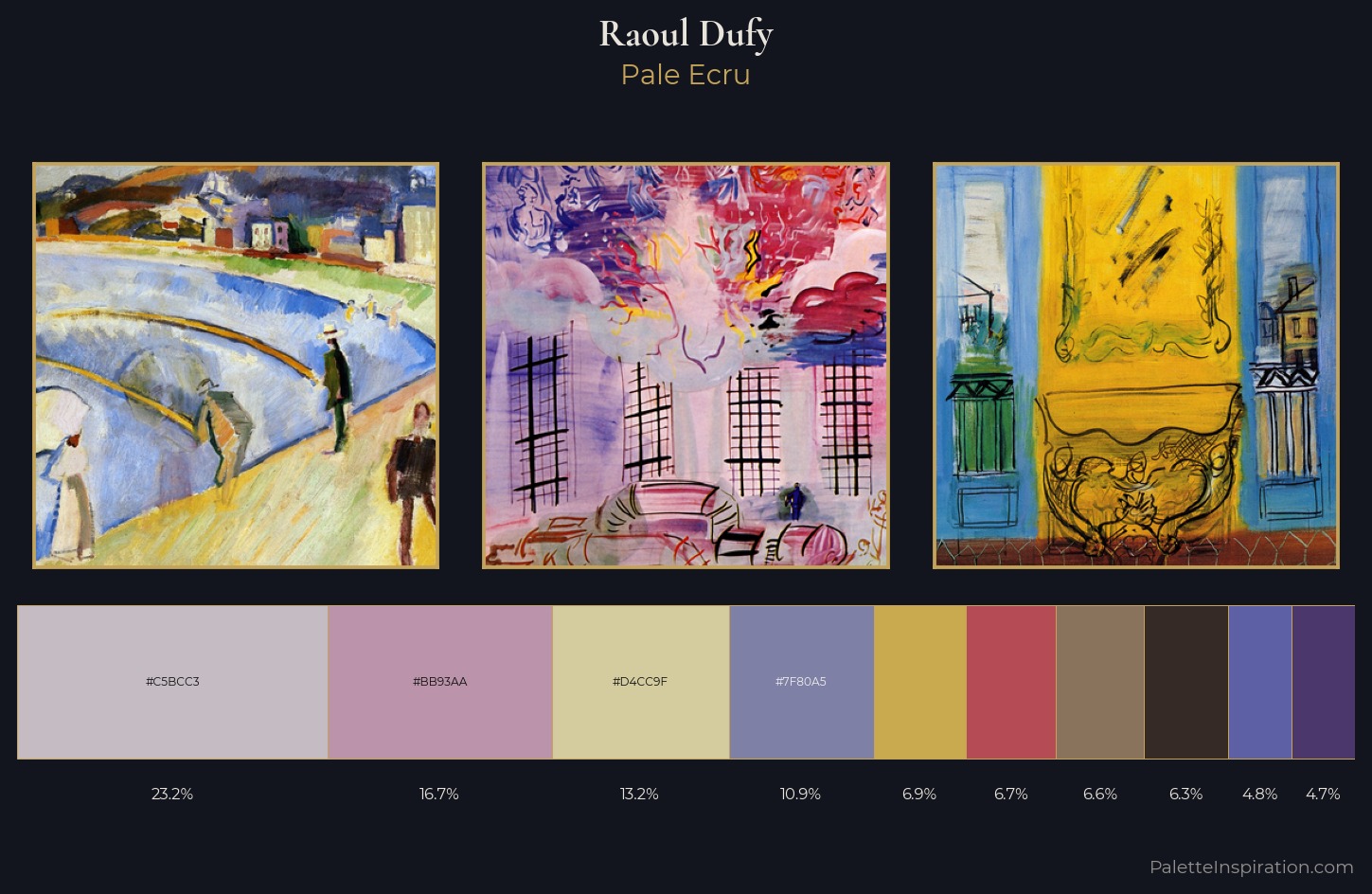 Raoul Dufy Palette 5 — Pale Ecru