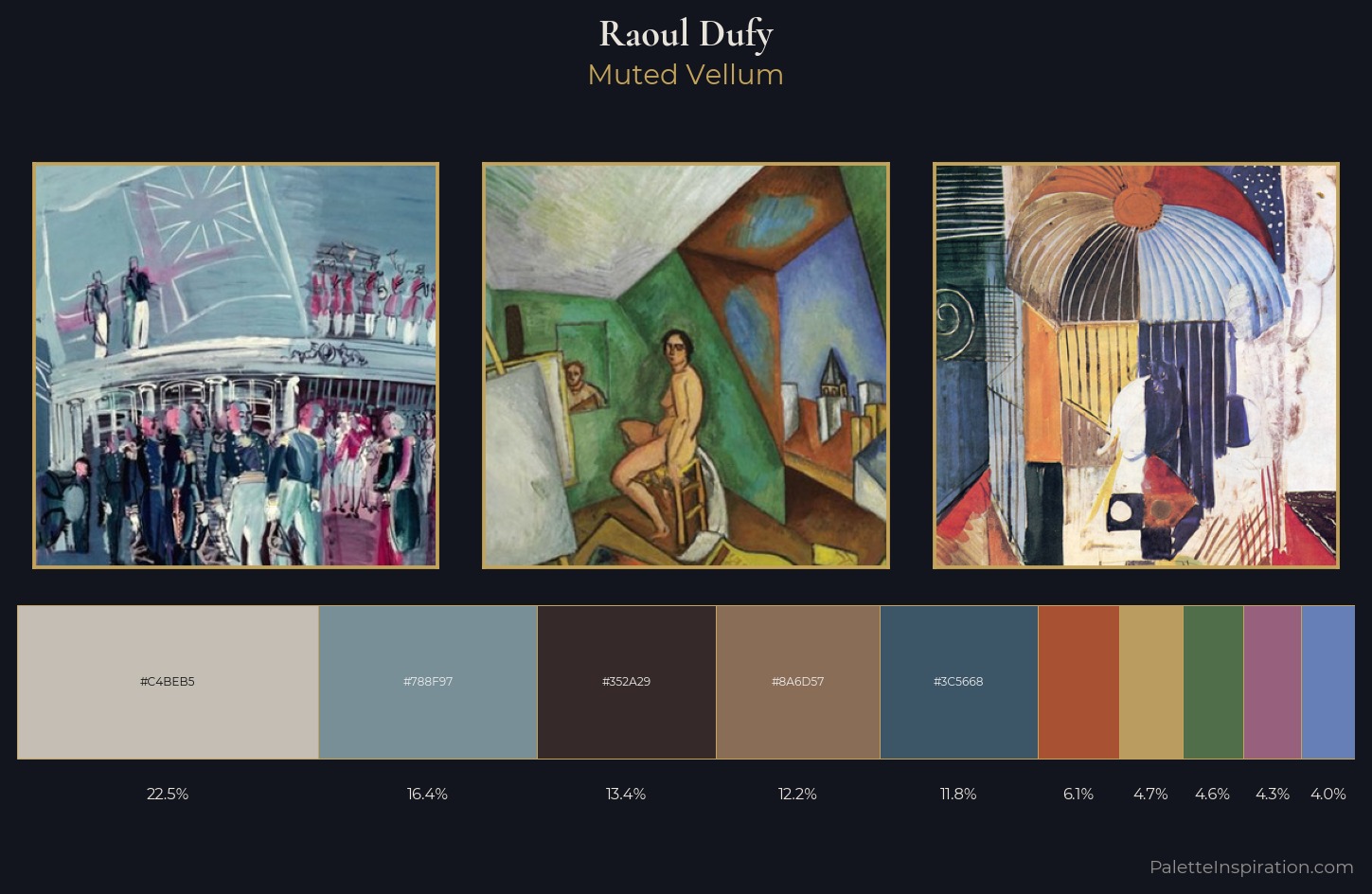 Raoul Dufy Palette 9 — Muted Vellum