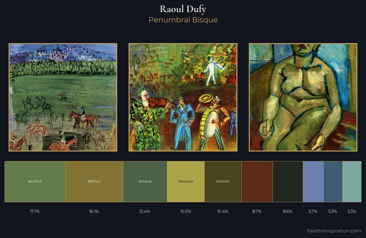 Raoul Dufy Palette 12 — Penumbral Bisque