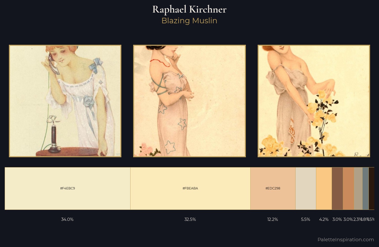 Raphael Kirchner Palette 2 — Blazing Muslin