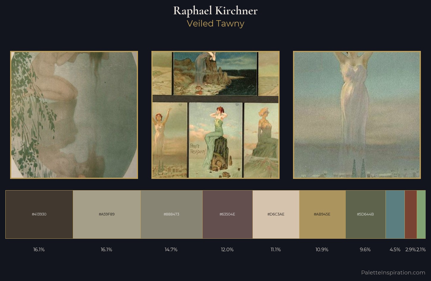 Raphael Kirchner Palette 21 — Veiled Tawny