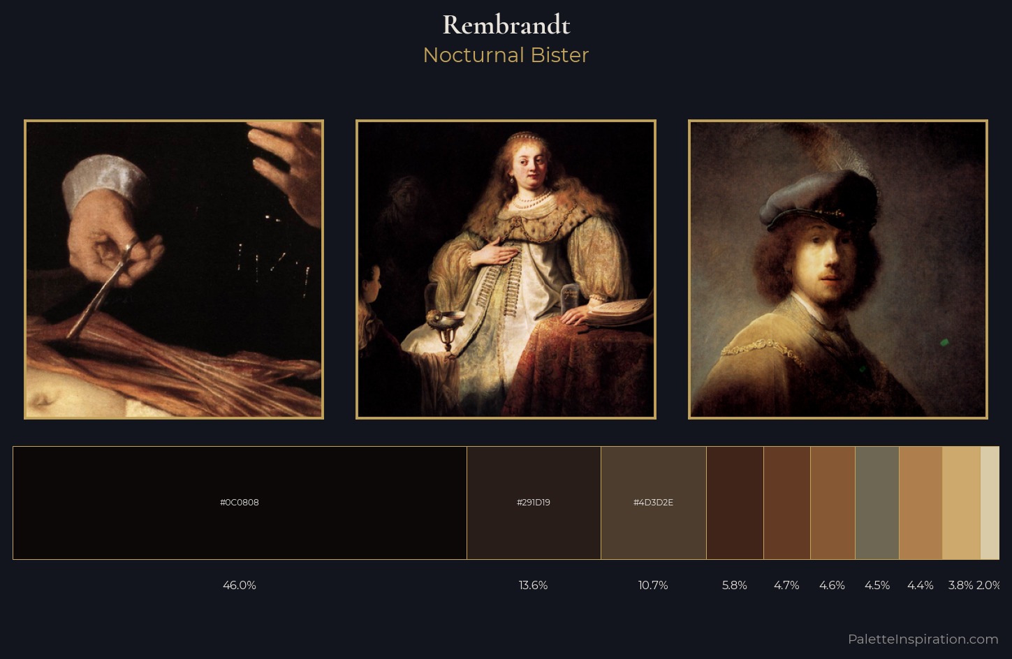 Rembrandt Palette 17 — Nocturnal Bister