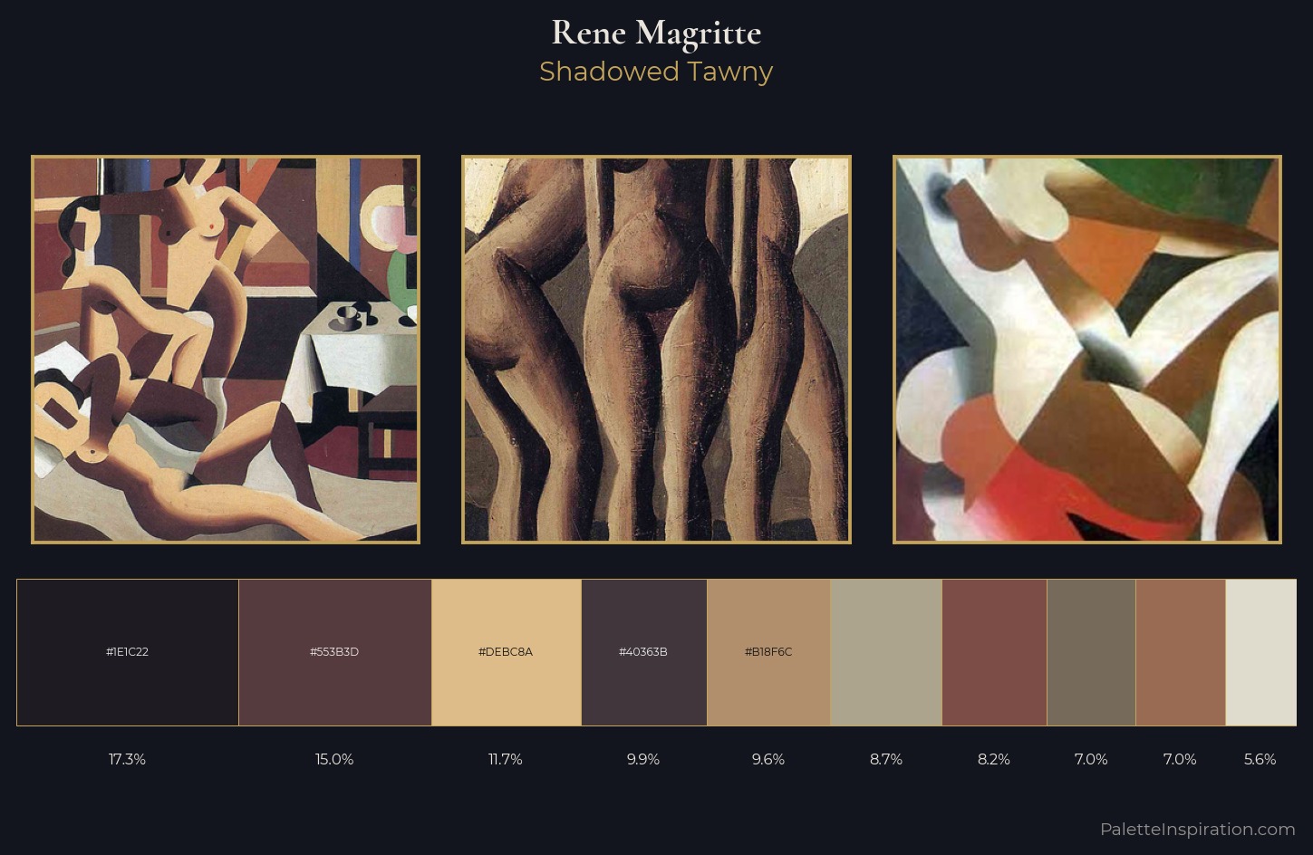 Rene Magritte Palette 2 — Shadowed Tawny