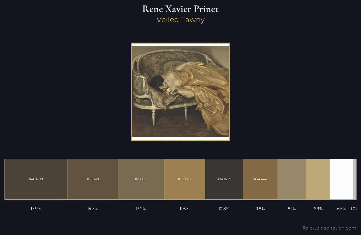 Rene Xavier Prinet Palette 1 — Veiled Tawny